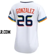Luis Gonzalez Women's Houston Astros White Limited 2025 City Connect Jersey