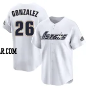 Luis Gonzalez Youth Houston Astros White Limited Throwback Cooperstown Collection Jersey