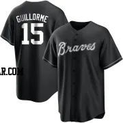 Luis Guillorme Men's Atlanta Braves Black/White Replica Jersey