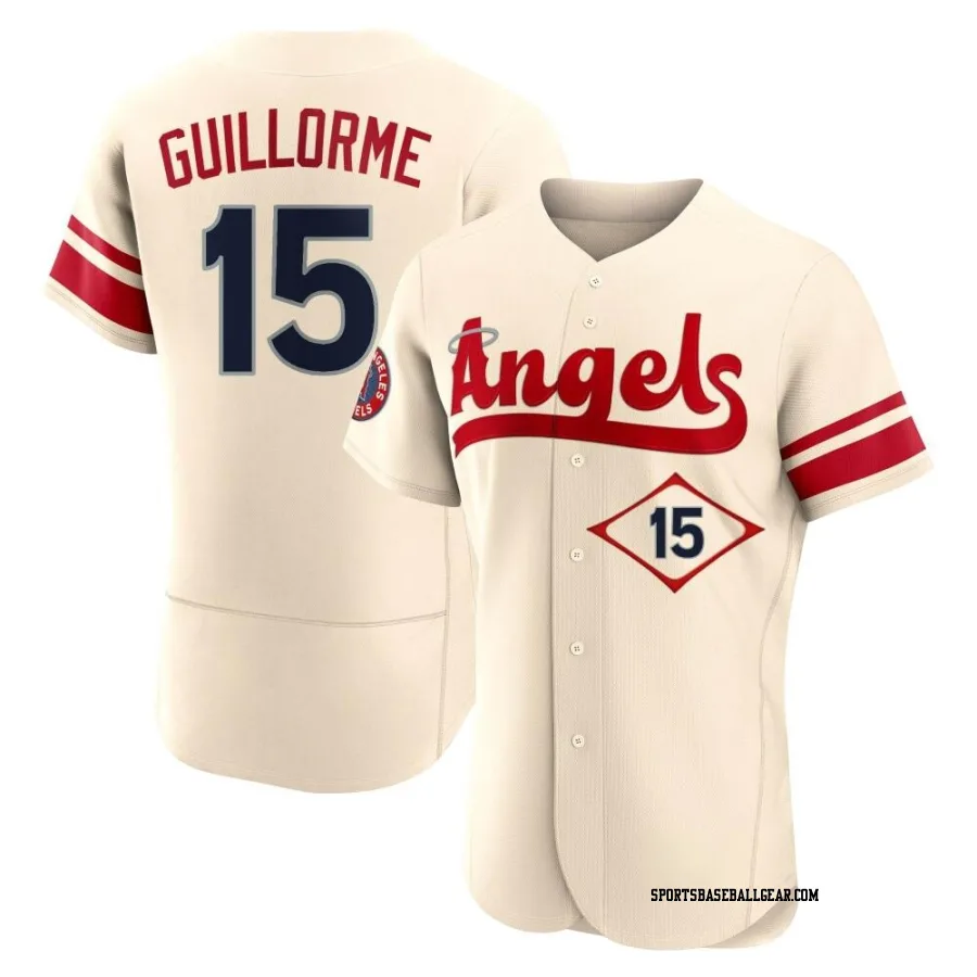 Luis Guillorme Men's Los Angeles Angels Cream Authentic 2022 City Connect Jersey