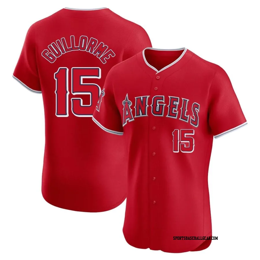 Luis Guillorme Men's Los Angeles Angels Red Elite Alternate Jersey