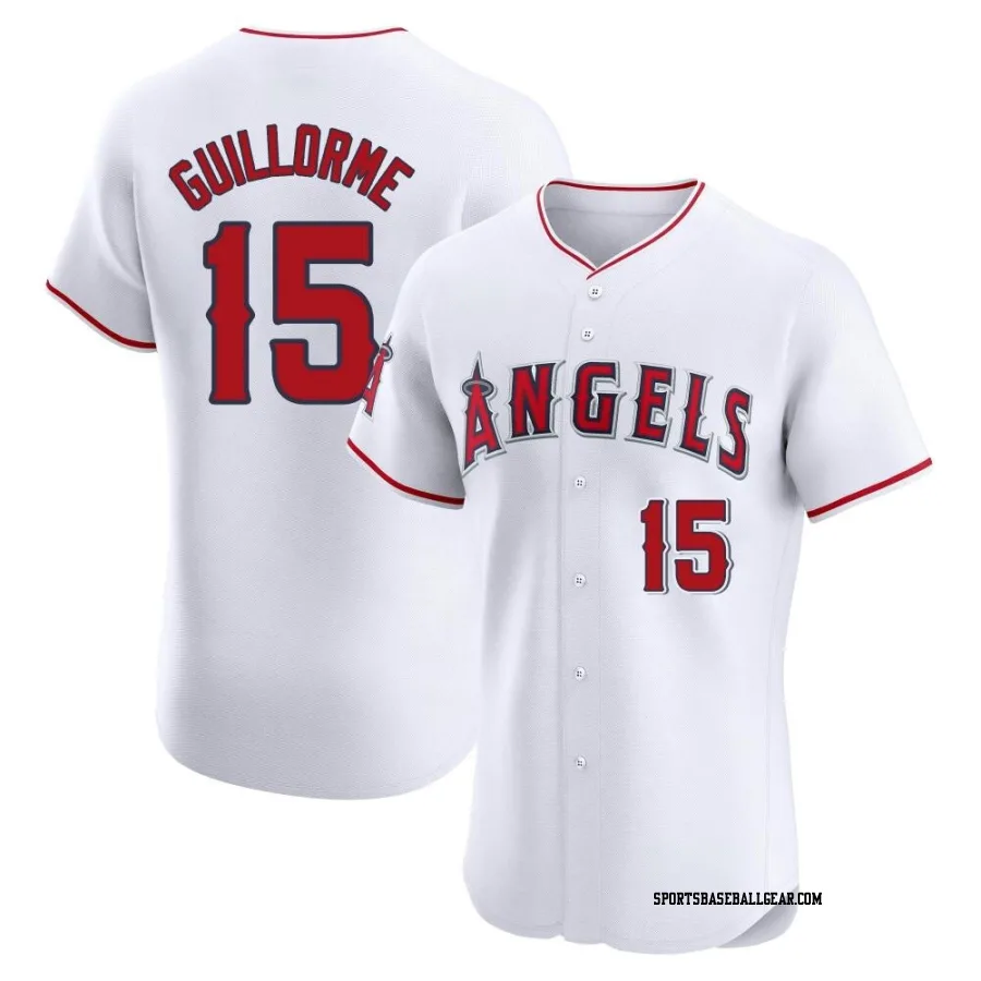 Luis Guillorme Men's Los Angeles Angels White Elite Home Jersey