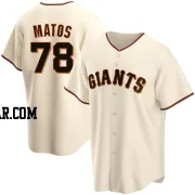 Luis Matos Youth San Francisco Giants Cream Replica Home Jersey