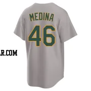 Luis Medina Men's Oakland Athletics Gray Replica Away 2.0 Jersey