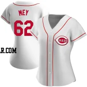 Luis Mey Women's Cincinnati Reds White Authentic Home Jersey