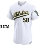 Luis Morales Men's Oakland Athletics White Elite Home Jersey