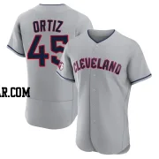 Luis Ortiz Men's Cleveland Guardians Gray Authentic Road Jersey