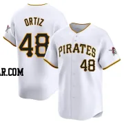 Luis Ortiz Men's Pittsburgh Pirates White Limited Home Jersey
