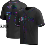 Luis Patino Men's San Diego Padres Black Holographic Replica Alternate Jersey
