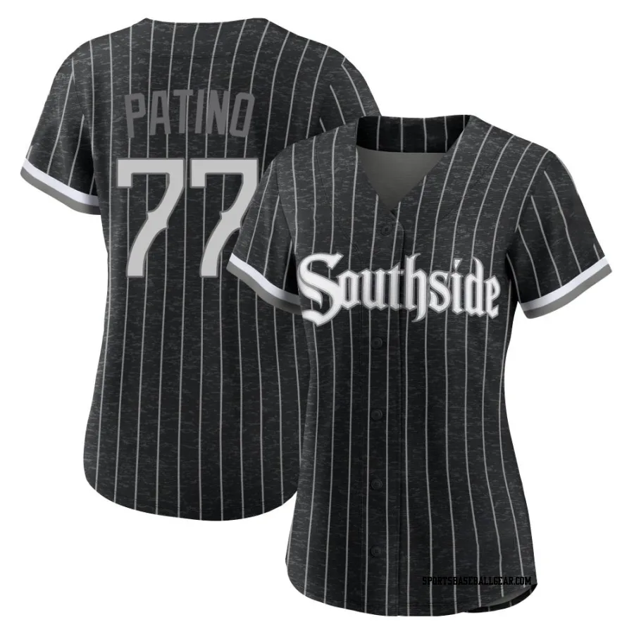 Luis Patino Women's Chicago White Sox Black Replica 2021 City Connect Jersey