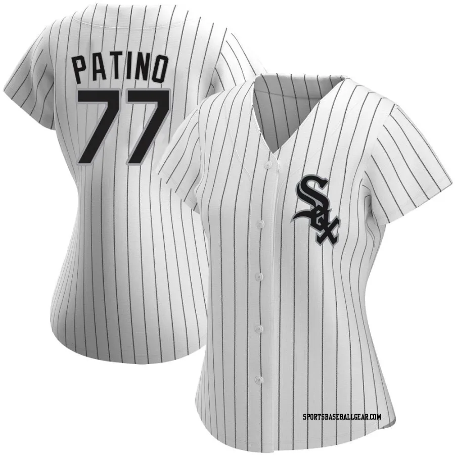 Luis Patino Women's Chicago White Sox White Replica Home Jersey