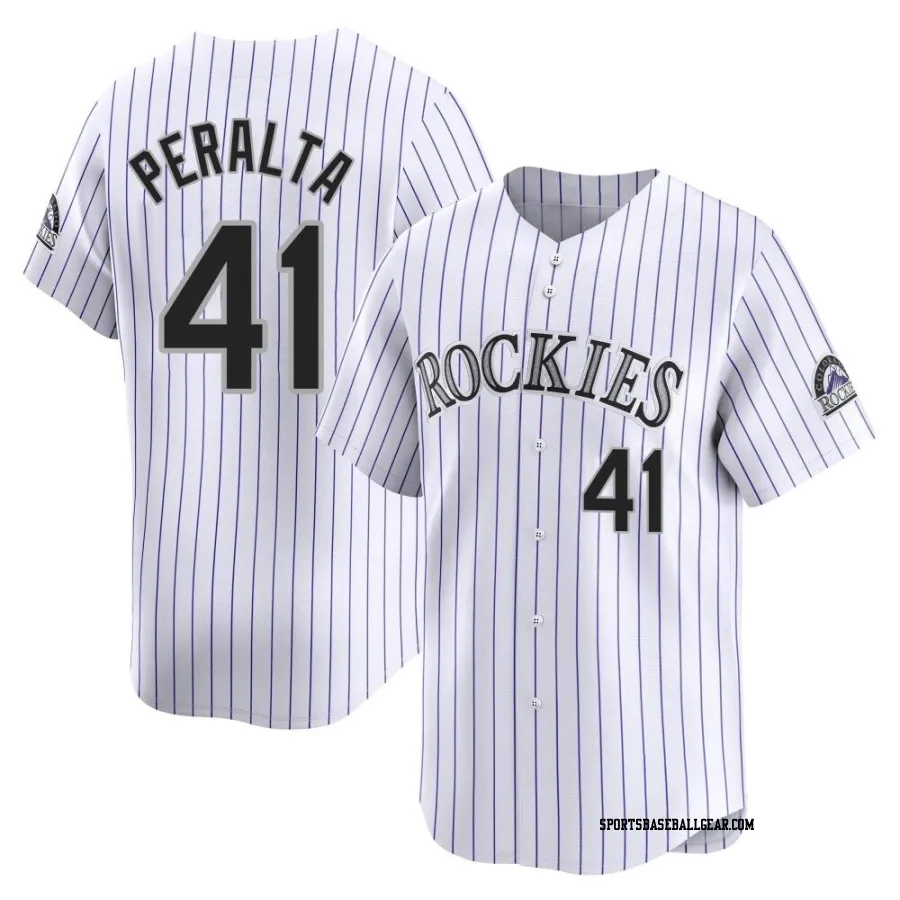 Luis Peralta Youth Colorado Rockies White Limited Home Jersey