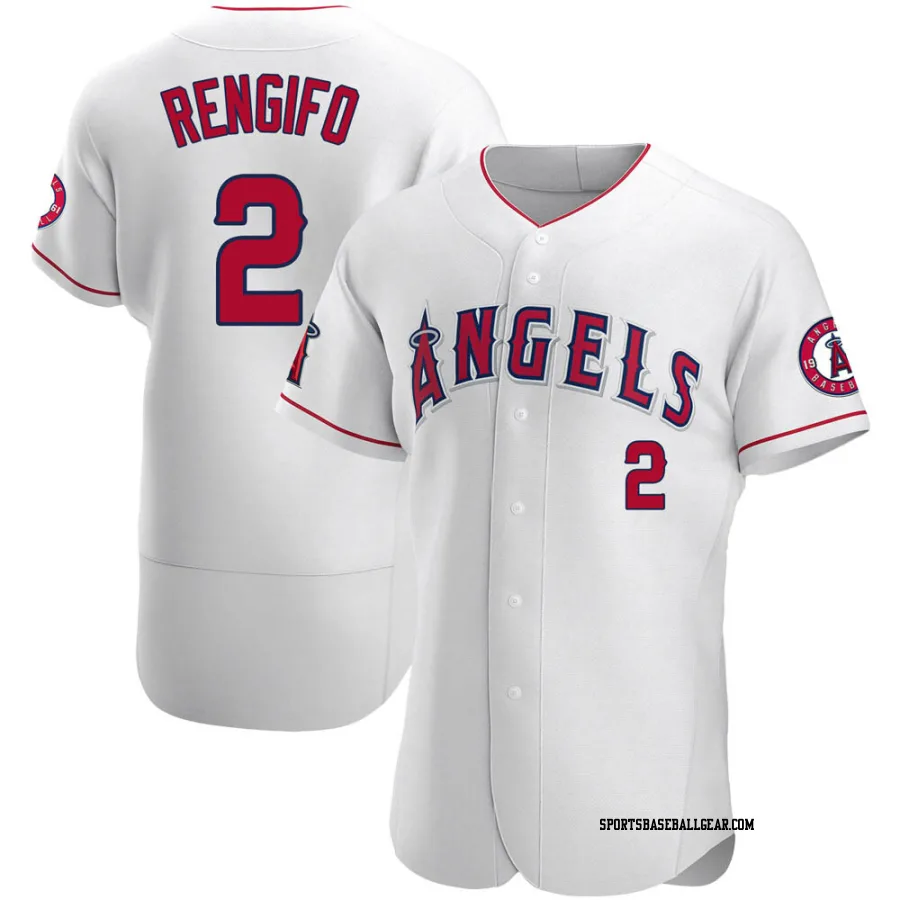 Luis Rengifo Men's Los Angeles Angels White Authentic Jersey