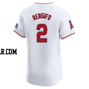 Luis Rengifo Men's Los Angeles Angels White Elite Home Patch Jersey