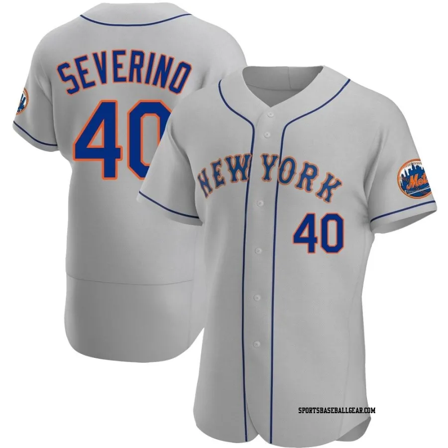 Luis Severino Men's New York Mets Gray Authentic Road Jersey