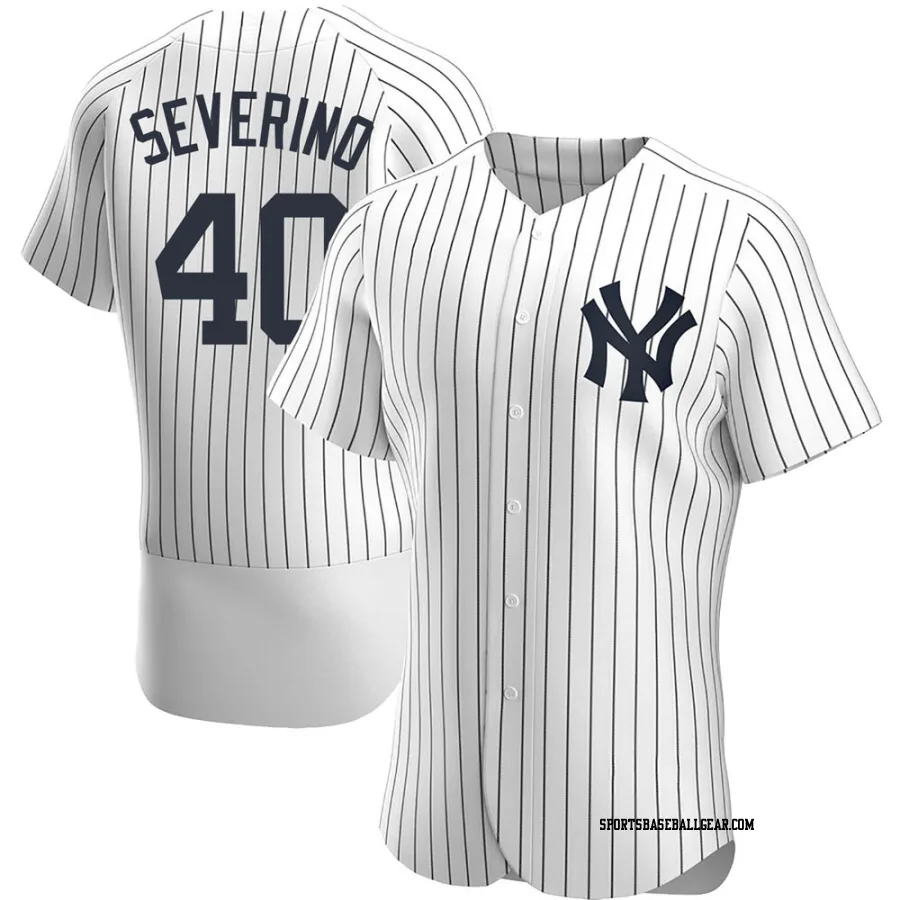 Luis Severino Men's New York Yankees White Authentic Home Jersey