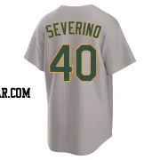Luis Severino Men's Oakland Athletics Gray Replica Away 2.0 Jersey