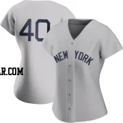 Luis Severino Women's New York Yankees Gray Replica 2021 Field of Dreams Jersey