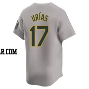 Luis Urias Men's Oakland Athletics Gray Limited Away Jersey