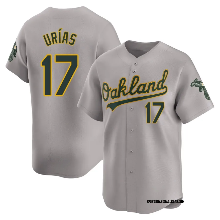 Luis Urias Men's Oakland Athletics Gray Limited Away Jersey