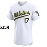 Luis Urias Men's Oakland Athletics White Elite Home Jersey