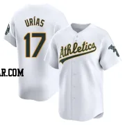 Luis Urias Men's Oakland Athletics White Limited Home Jersey