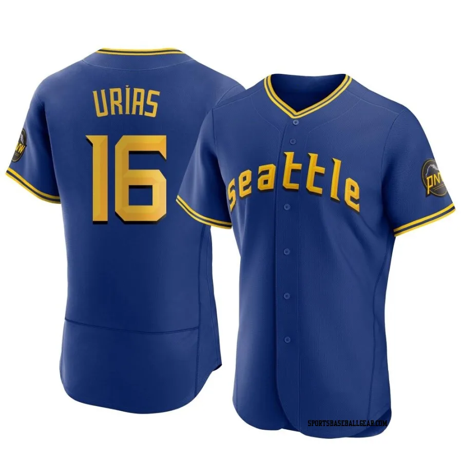 Luis Urias Men's Seattle Mariners Royal Authentic 2023 City Connect Jersey