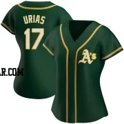 Luis Urias Women's Oakland Athletics Green Authentic Alternate Jersey