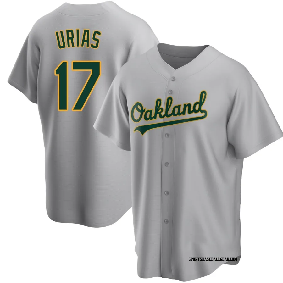 Luis Urias Youth Oakland Athletics Gray Replica Road Jersey