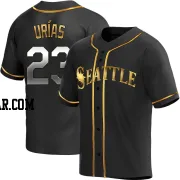 Luis Urias Youth Seattle Mariners Black Golden Replica Alternate Jersey