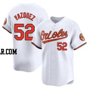 Luis Vazquez Men's Baltimore Orioles White Limited Home Jersey