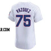 Luis Vazquez Men's Chicago Cubs White Elite Home Jersey