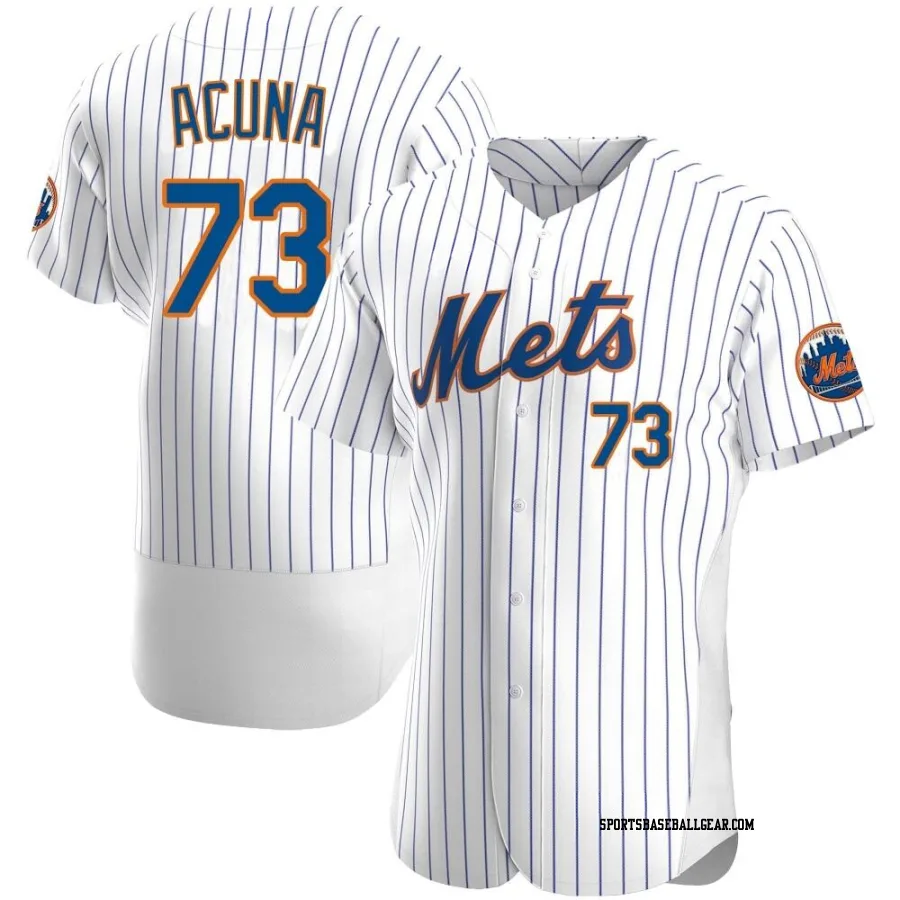 Luisangel Acuna Men's New York Mets White Authentic Home Jersey