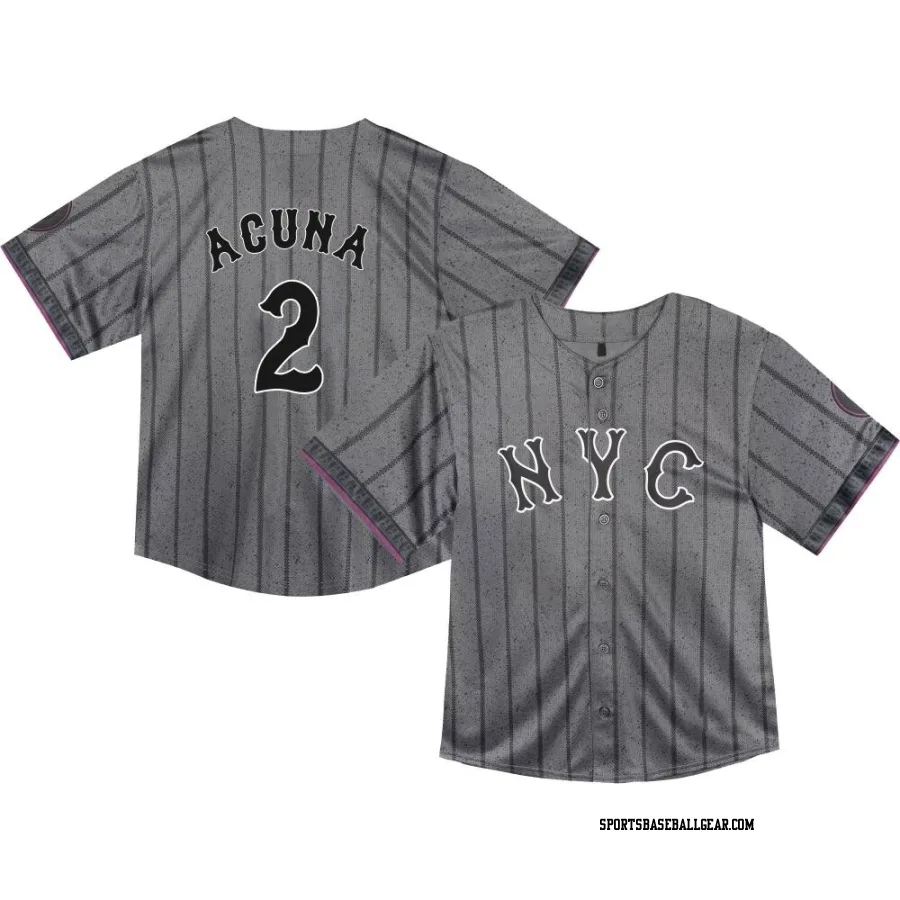 Luisangel Acuna Toddler New York Mets Limited Graphite 2024 City Connect Jersey