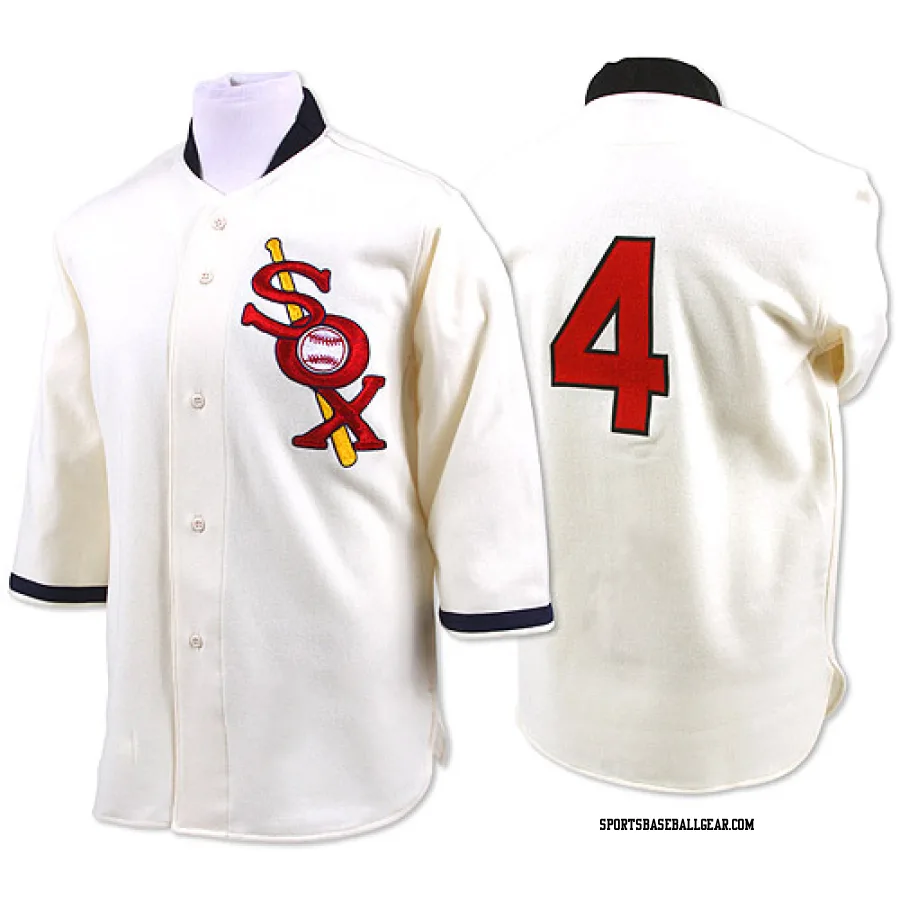 Luke Appling Men's Chicago White Sox Cream Authentic Throwback Jersey
