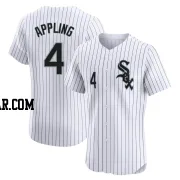 Luke Appling Men's Chicago White Sox White Elite Home Jersey
