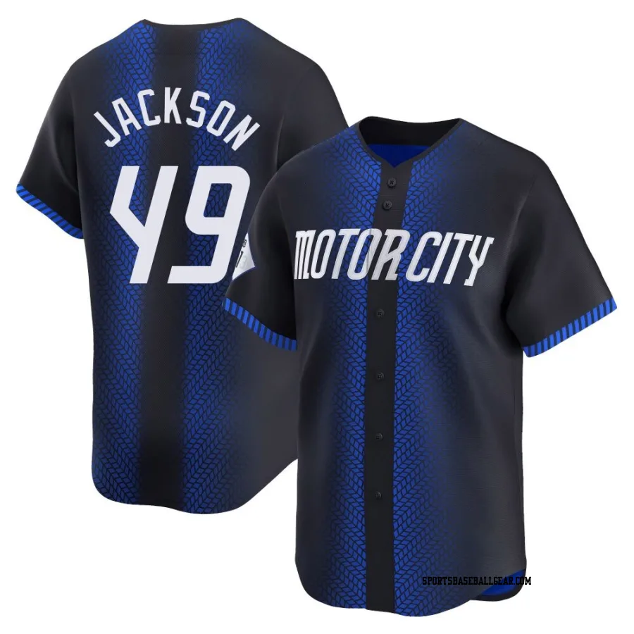 Luke Jackson Men's Detroit Tigers Blue Limited 2024 City Connect Jersey