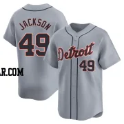 Luke Jackson Men's Detroit Tigers Gray Limited Road Jersey