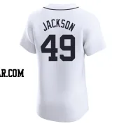 Luke Jackson Men's Detroit Tigers White Elite Home Jersey