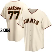 Luke Jackson Men's San Francisco Giants Cream Replica Home Jersey