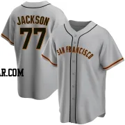 Luke Jackson Men's San Francisco Giants Gray Replica Road Jersey