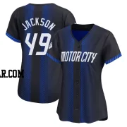 Luke Jackson Women's Detroit Tigers Blue Limited 2024 City Connect Jersey