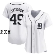 Luke Jackson Women's Detroit Tigers White Limited Home Jersey