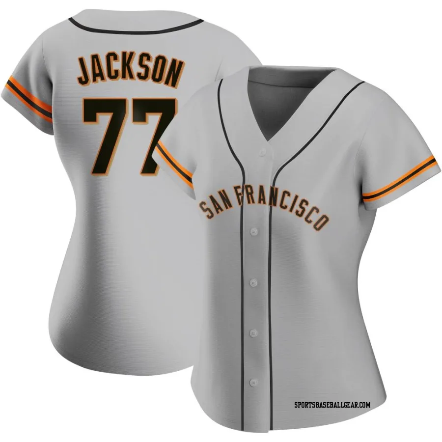 Luke Jackson Women's San Francisco Giants Gray Replica Road Jersey