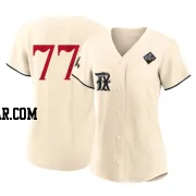 Luke Jackson Women's Texas Rangers Cream Replica 2023 City Connect 2023 World Series Jersey
