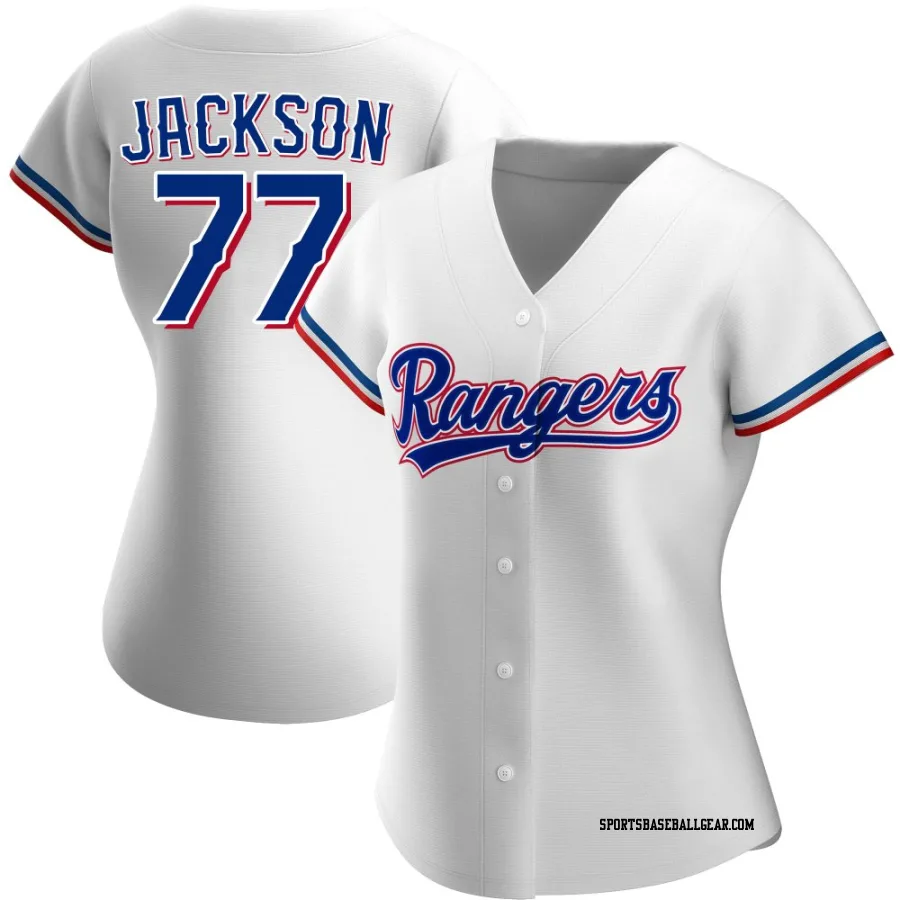 Luke Jackson Women's Texas Rangers White Authentic Home Jersey