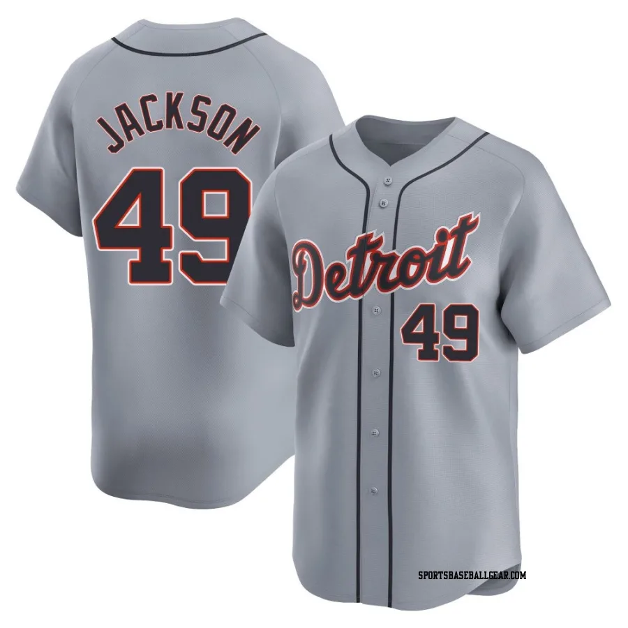Luke Jackson Youth Detroit Tigers Gray Limited Road Jersey