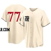 Luke Jackson Youth Texas Rangers Cream Replica 2023 City Connect Jersey