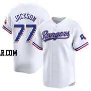 Luke Jackson Youth Texas Rangers White Limited Home Jersey