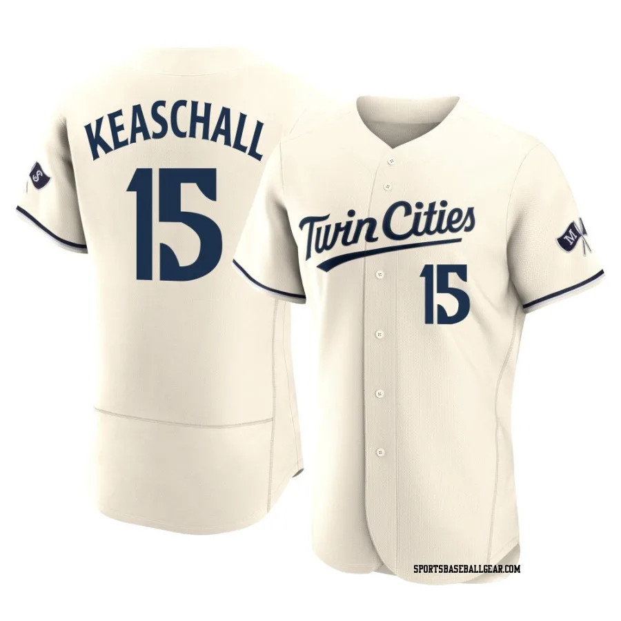 Luke Keaschall Men's Minnesota Twins Cream Authentic Alternate 2023 Jersey